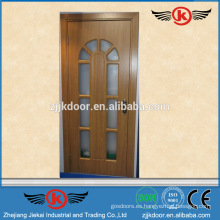 JK-P9098 pvc puerta de baño precio / pvc ventana y puerta perfil puerta / armario puerta laminado diseño